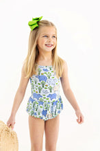 Load image into Gallery viewer, Grace Bay Bathing Suit - Bal Harbour Hippo w/ Beale Street Blue
