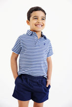 Load image into Gallery viewer, Prim &amp; Proper Polo - Sumner County Stripe in Barbados Blue
