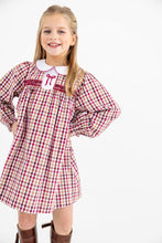 Load image into Gallery viewer, Mary Dal Dress - Easton Pond Plaid w/ White - Long Sleeve
