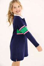 Load image into Gallery viewer, Rollins Rugby Dress - Nantucket Navy w/ White &amp; Hamptons Hot Pink

