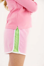 Load image into Gallery viewer, Prepletic™ Shimmy Shake Shorts - Hamptons Hot Pink Seersucker w/ Lexington Lime
