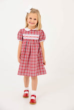 Load image into Gallery viewer, Dollie Mae Dress - Woodspoint Plaid w/ Worth Ave White
