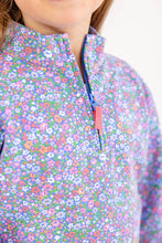 Load image into Gallery viewer, Canter Collar Half-Zip - Mountain Brook Mini Floral (Parrot Cay Coral)
