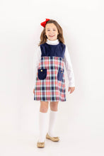 Load image into Gallery viewer, Jill Jumper - Nantucket Navy w/ Covington Cottage Plaid - Velveteen
