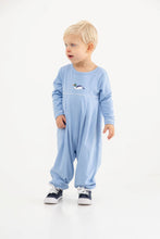 Load image into Gallery viewer, Bradford Romper - Sarasota Sky w/ Duck Embroidery - Long Sleeve
