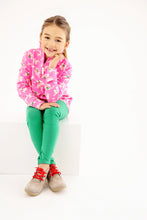 Load image into Gallery viewer, Canter Collar Half-Zip - Bows of Holly w/ Winter Park Pink
