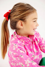 Load image into Gallery viewer, Canter Collar Half-Zip - Bows of Holly w/ Winter Park Pink
