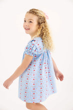 Load image into Gallery viewer, Holly Day Dress - First Day Flowers - Pima
