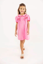 Load image into Gallery viewer, Tabitha's Teacher's Pet Dress - Hamptons Hot Pink w/ Richmond Red - Bows
