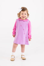 Load image into Gallery viewer, Emma's Elbow Patch Top - Winter Park Pink w/ Valley High Violet - Hearts
