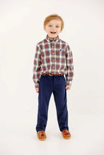 Load image into Gallery viewer, Dean's List Dress Shirt - Paris Pike Plaid w/ Nantucket Navy
