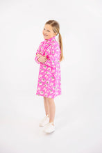 Load image into Gallery viewer, Tatum's Turtleneck Dress - Bows of Holly (Pink)
