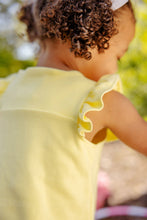 Load image into Gallery viewer, Darla Day Top - Lake Worth Yellow w/ Worth Ave White
