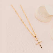 Load image into Gallery viewer, Cross Necklace - 14K Gold-plated
