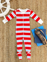Load image into Gallery viewer, Knox&#39;s Night Night - Richmond Red, White, Barbados Blue Stripe
