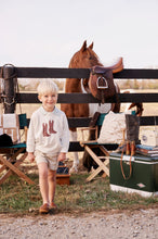Load image into Gallery viewer, Isaac's Intarsia Sweater - Palmetto Pearl w/ Cowboy Boots Intarsia
