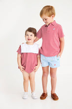 Load image into Gallery viewer, Prim &amp; Proper Polo - Sumner County Stripe in Richmond Red
