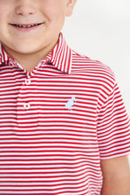 Load image into Gallery viewer, Prim &amp; Proper Polo - Sumner County Stripe in Richmond Red
