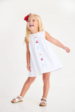 Load image into Gallery viewer, Tabitha's Teacher's Pet Dress (Sleeveless) - Worth Ave White w/ Sailboats
