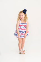 Load image into Gallery viewer, Idabelle Bloomer Set - Brentwood Bows w/ Worth Ave White
