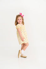 Load image into Gallery viewer, Sandy Smocked Dress - Fairway Floral w/ Winter Park Pink Smocking - Pima
