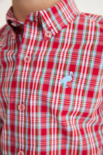 Load image into Gallery viewer, Dean's List Dress Shirt - Woodspoint Plaid w/ Barrington Blue
