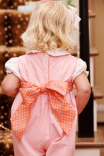 Load image into Gallery viewer, Rebecca Romper - Sandpearl Pink w/ Mill St Manor Mini Floral Pumpkin - Sleeveless
