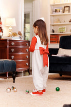 Load image into Gallery viewer, Rebecca Romper - Kiawah Kelly Green Microdot w/ Richmond Red - Sleeveless - Pima
