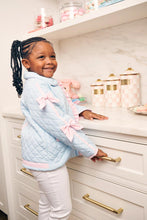 Load image into Gallery viewer, Julie Anne Jacket - Buckhead Blue w/ Palm Beach Pink - Bows - Ruffle - Quilted
