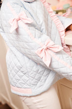 Load image into Gallery viewer, Julie Anne Jacket - Buckhead Blue w/ Palm Beach Pink - Bows - Ruffle - Quilted
