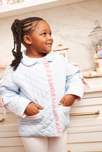Load image into Gallery viewer, Julie Anne Jacket - Buckhead Blue w/ Palm Beach Pink - Bows - Ruffle - Quilted
