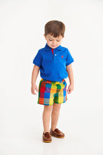 Load image into Gallery viewer, Prim &amp; Proper Polo - Rockefeller Royal w/ Richmond Red Stork - Short Sleeve
