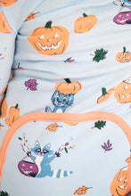 Load image into Gallery viewer, Fallon Footie Pajamas - Candy &amp; Critters (Buckhead Blue)
