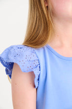 Load image into Gallery viewer, Ellen's Eyelet Dress - Barbados Blue
