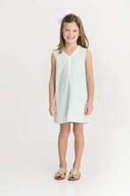 Load image into Gallery viewer, Daisy Dress - Old Greenwich Green w/ Worth Ave White
