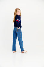 Load image into Gallery viewer, Seaton Sweater - Nantucket Navy w/ American Flag
