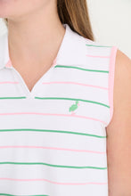 Load image into Gallery viewer, Maude's Peter Pan Collar Dress - Tradd Street Stripe w/ Pier Party Pink - Sleeveless
