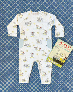 Rayburn Romper - S.S. Beaufort w/ Buckhead Blue - Pima