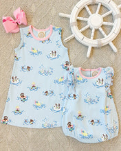 Load image into Gallery viewer, Ruehling Ruffle Bubble - Doggy Paddle w/ Sandpearl Pink - Pima
