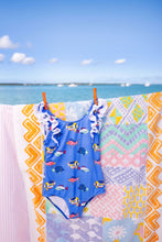 Load image into Gallery viewer, Ruehling Ruffle Bathing Suit - Here Fishy Fishy
