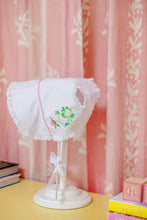 Load image into Gallery viewer, Catesby Country Club Bonnet - Worth Ave White w/ Strawberry Embroidery
