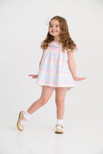 Load image into Gallery viewer, Dorothy Day Dress - San Antonio Stripe w/ Hamptons Hot Pink
