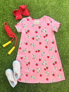 Polly Play Dress - Bow and Berry w/ Hamptons Hot Pink