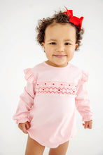 Load image into Gallery viewer, Biltmore Bubble - Sandpearl Pink w/ Rosebud Embroidery - Long Sleeve
