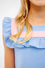 Load image into Gallery viewer, Darla Day Top - Sarasota Sky w/ Sandpearl Pink
