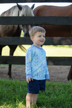 Load image into Gallery viewer, Cassidy Comfy Crewneck - Cute to Boot - Buckhead Blue w/ Park City Periwinkle
