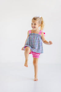 Lainey's Little Set - Pier Pointe Plaid w/ Hamptons Hot Pink