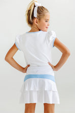 Load image into Gallery viewer, Prepletic® Cindy Skort - Worth Ave White w/ Beale Street Blue - Athletic
