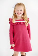 Load image into Gallery viewer, Darla Dress - Begley Berry w/ Palmetto Pearl - Long Sleeve
