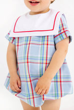 Load image into Gallery viewer, Towne's Top Sail Bubble -  Kensington Court Plaid w/ White - Woven
